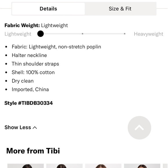 NWT Tibi Poplin Halter Top Size 00 - Can be worn two ways - Picture 5 of 10